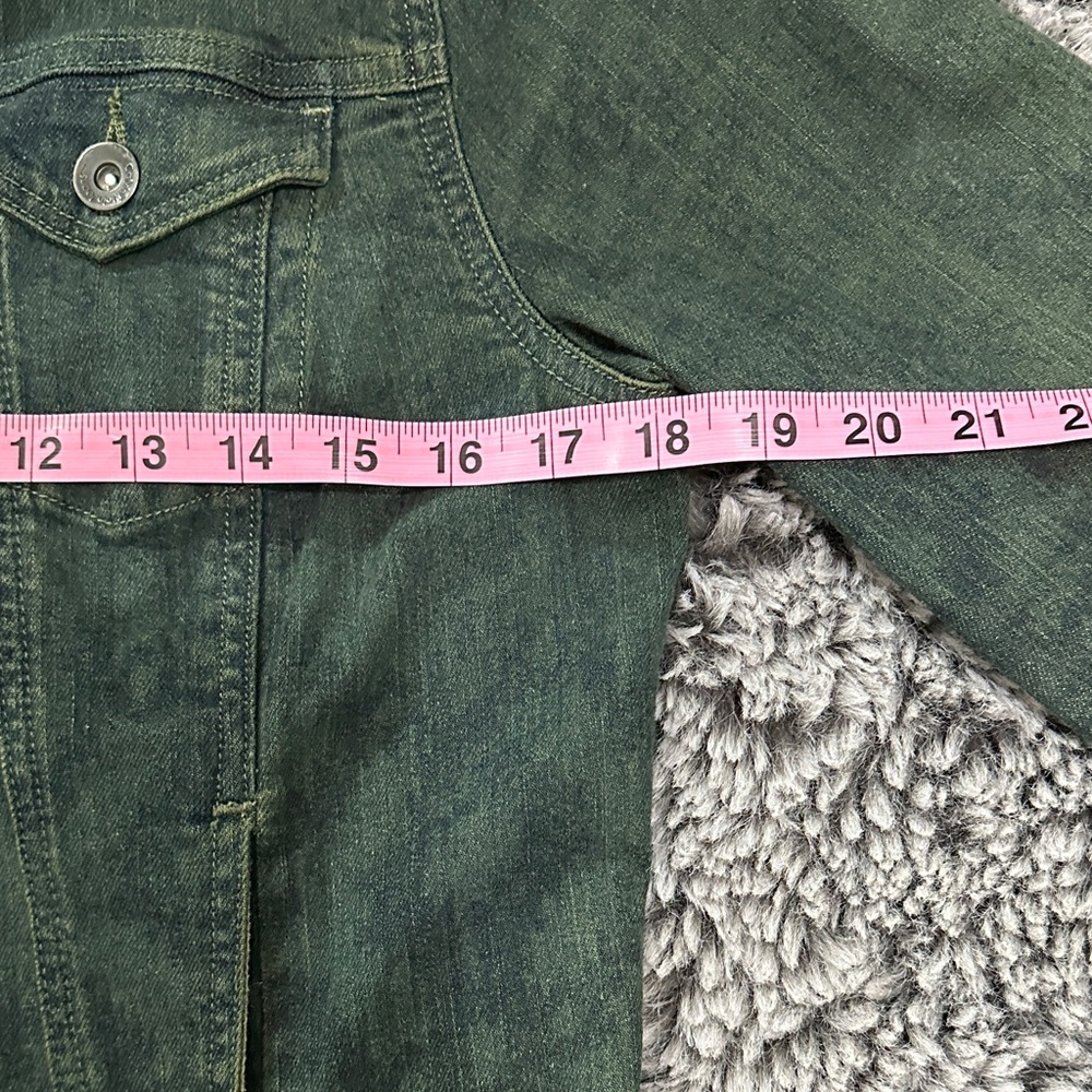 Calvin Klein Collection Forest Green Jean Jacket - Picture 6 of 9